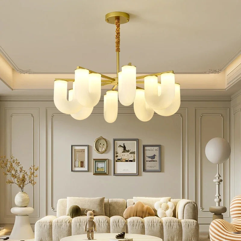 Modern acrylic LED pendant chandelier for contemporary decor