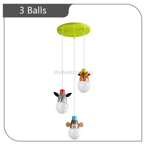 Modern balloon-shaped pendant light for children - vue 12 sur 12
