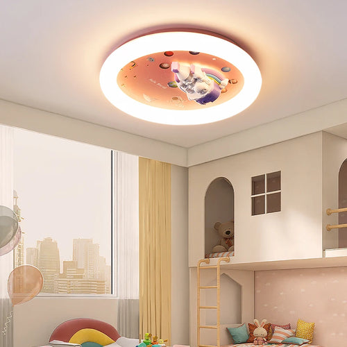 plafonnier moderne cœur éclairage mignon style château décoratif - vue 3 sur 7