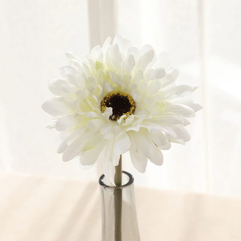 Set of artificial gerbera flower heads for indoor and outdoor decoration - vue 5 sur 11