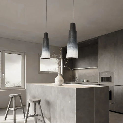 Nordic wabi sabi LED chandelier for restaurant and bar - vue 3 sur 9