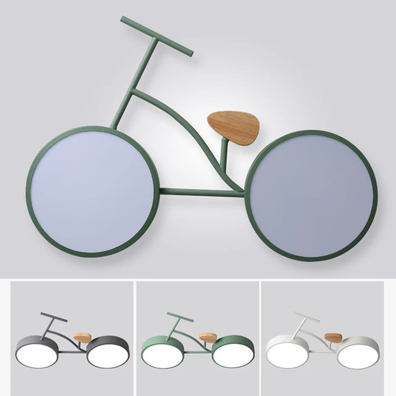 Modern nordic LED ceiling light - vue 4 sur 9