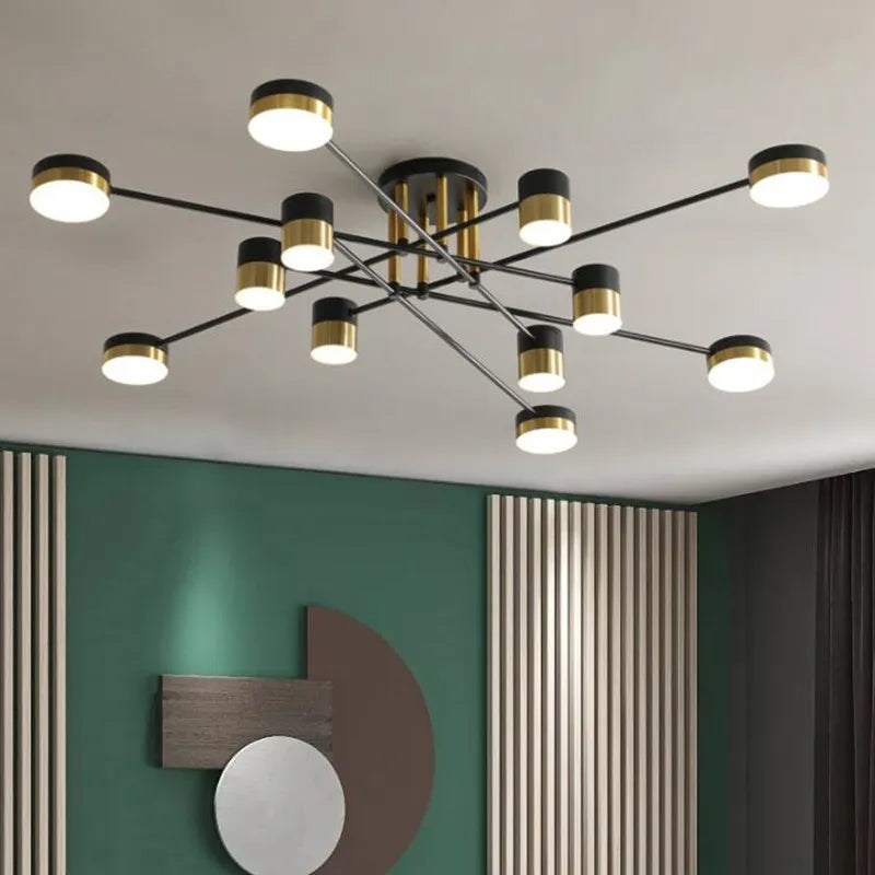 Modern nordic LED chandelier for interior - vue 3 sur 11