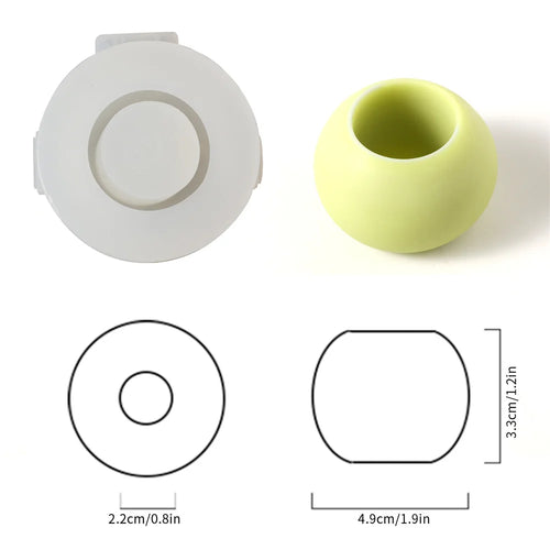 silicone candle mold for scented craft creations - vue 17 sur 16