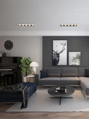 led linear anti-glare spotlight with integrated cob grille