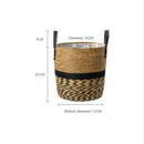 natural wicker basket for garden and decorative storage