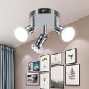 Triple spot ceiling light chrome shiny black gu10