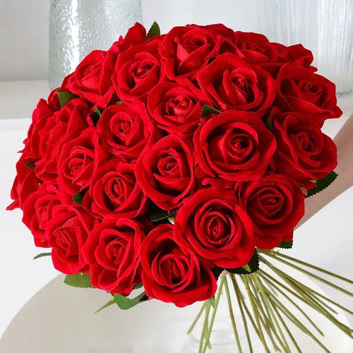 Set of 100 artificial roses for wedding and party decoration - vue 2 sur 18