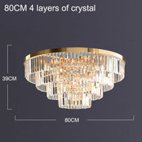 Luxury crystal chandelier for stylish interior decoration and elegant lighting