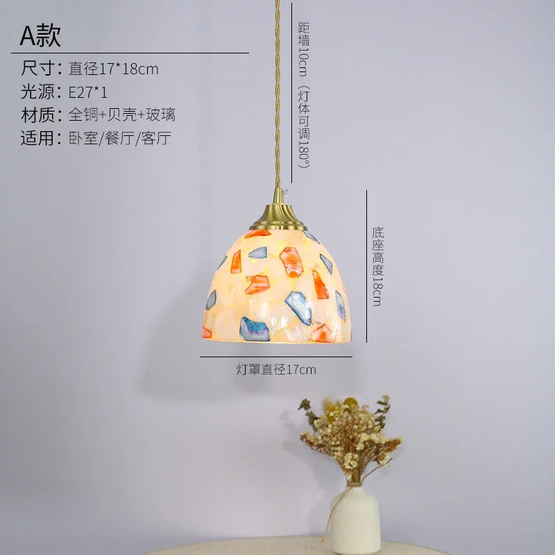 suspension méditerranéenne en coquillage pour décoration intérieure - vue 9 sur 9