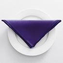 Decorative satin table napkin for wedding and reception