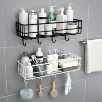 Japanese style wrought iron shelf wall storage rack