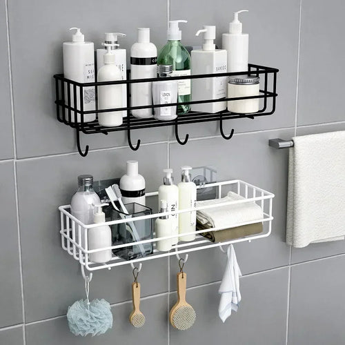 Japanese style wrought iron shelf wall storage rack