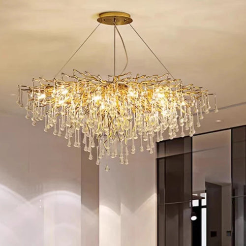 Crystal chandelier for creative lighting and elegant decor - vue 2 sur 8