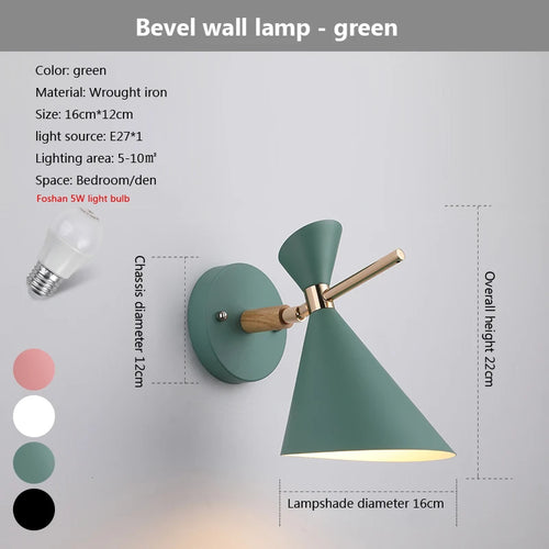 Decorative macaron horn wall light for indoor bar, restaurant, living room, bedroom, hallway or bedside - vue 20 sur 19