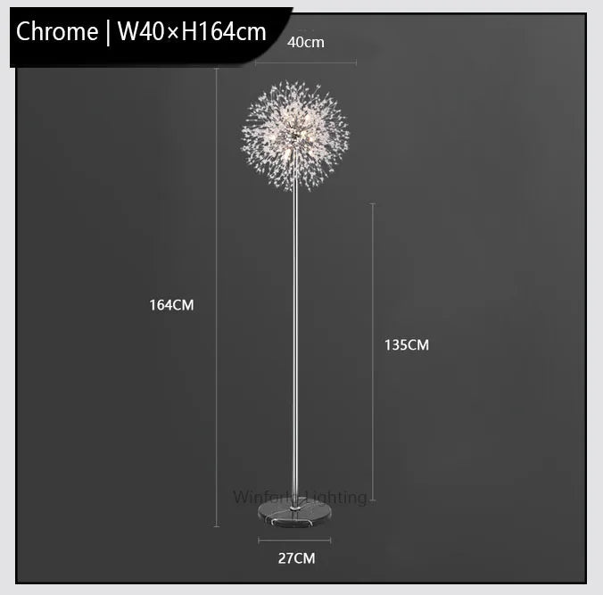 Luxury LED dandelion floor lamp Winfordo