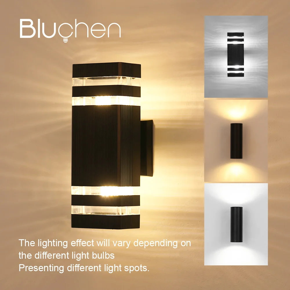 Waterproof outdoor LED wall light for garden and porch - vue 3 sur 7