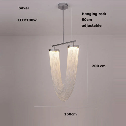 Vintage LED chandelier trendy lighting for interiors - vue 21 sur 21