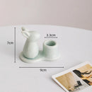 Decorative ceramic bunny candle holders for the home