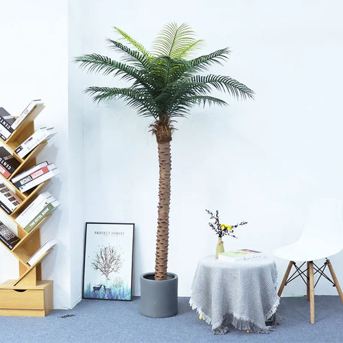 Artificial coconut tree large green plant for indoor decoration - vue 5 sur 15