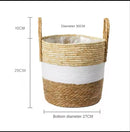 natural wicker basket for garden and decorative storage