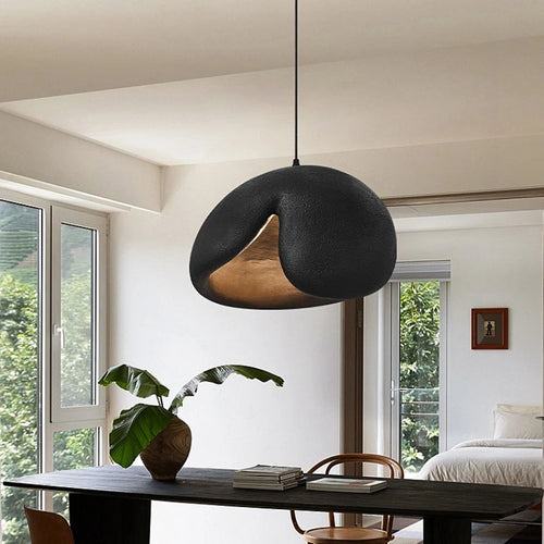 Minimalist nordic wabi sabi pendant light for interior decor - vue 2 sur 10