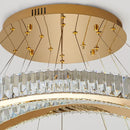 Modern crystal chandelier with ring for interior decoration
