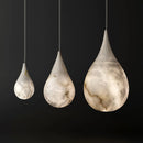American postmodern design alabaster raindrop pendant light minimalist lighting for bedrooms and restaurants