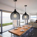 Nordic restaurant bar lighting retro rose gold bird cage modern pendant light