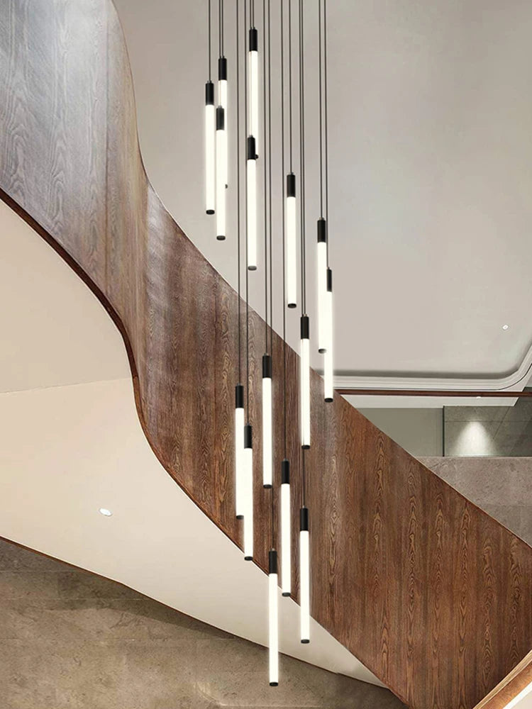 Modern pendant chandelier for loft-style interior lighting