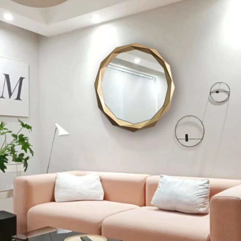 round decorative mirrors for makeup and interior decoration - vue 3 sur 7