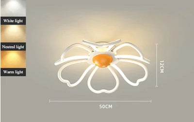 LED floral ceiling light for bedroom and living room