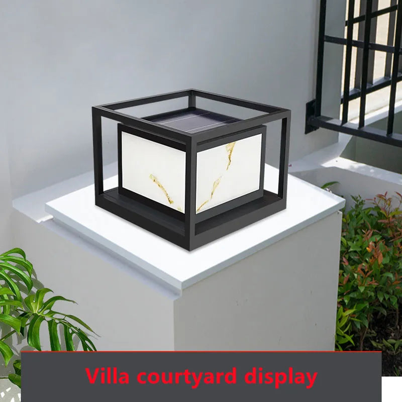 Modern solar LED lamp for luxurious outdoor decoration - vue 10 sur 14