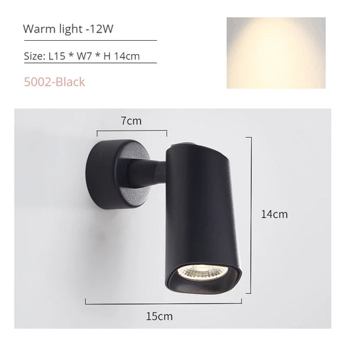 Modern rotatable LED wall light for interior decoration - vue 13 sur 20