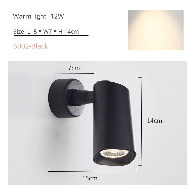 Modern rotatable LED wall light for interior decoration - vue 12 sur 20