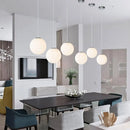 Modern glass globe pendant light for restaurant and hotel