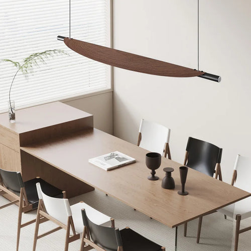 Minimalist metal chandelier with adjustable wires for bar and shop - vue 4 sur 8