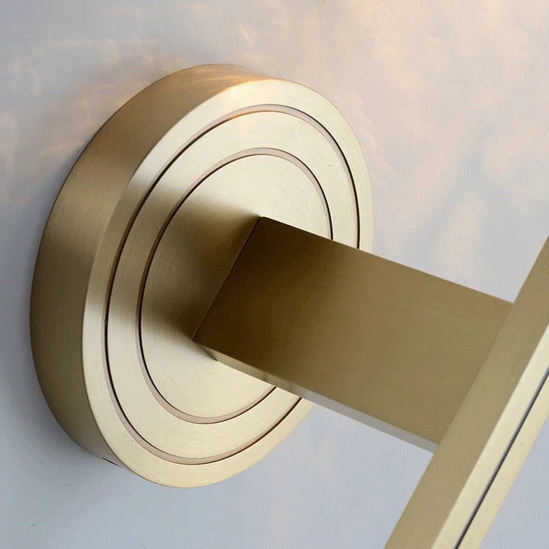 Modern creative design crystal and copper wall light - vue 4 sur 6