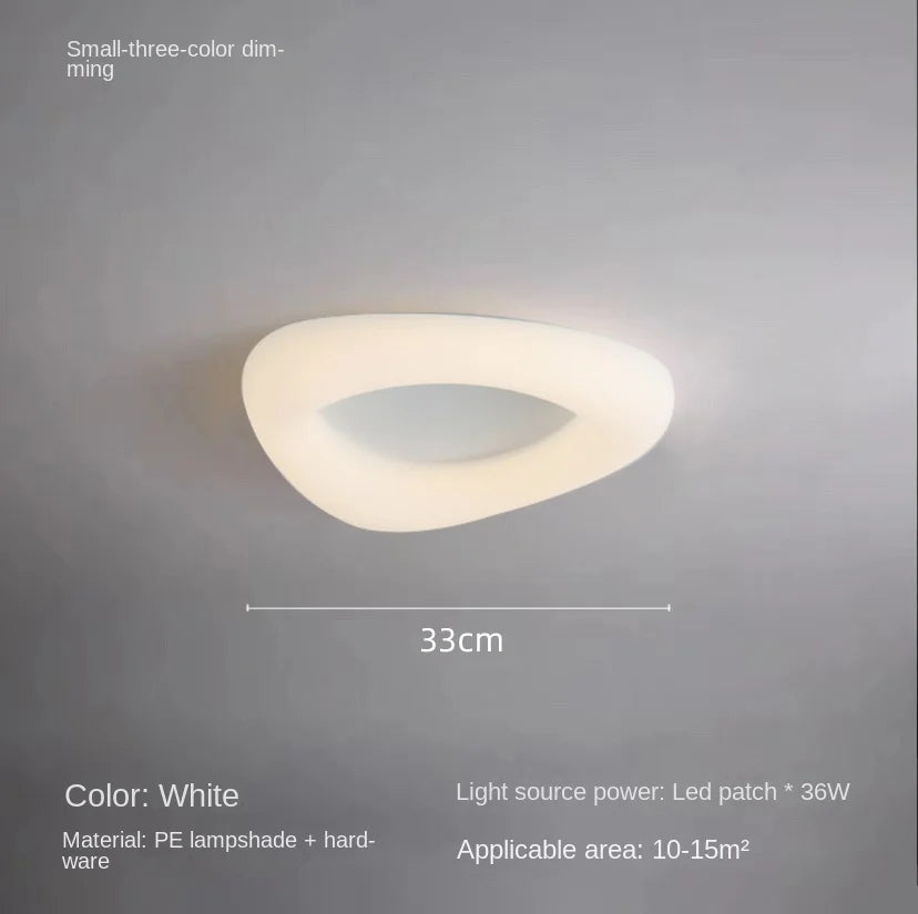 modern cloud-shaped LED ceiling light with remote control - vue 13 sur 14