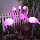 Decorative solar flamingo lights for outdoor and garden