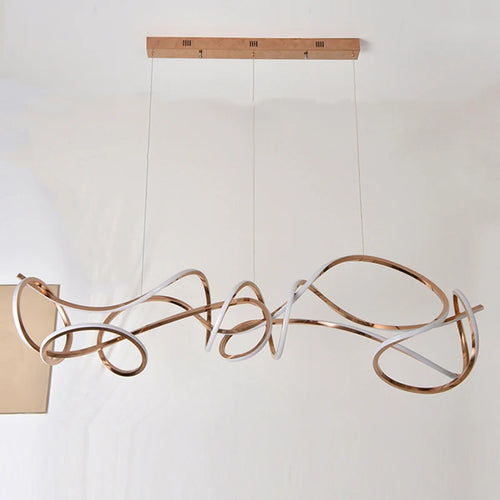 Modern designer chandelier for elegant and refined indoor lighting - vue 5 sur 8