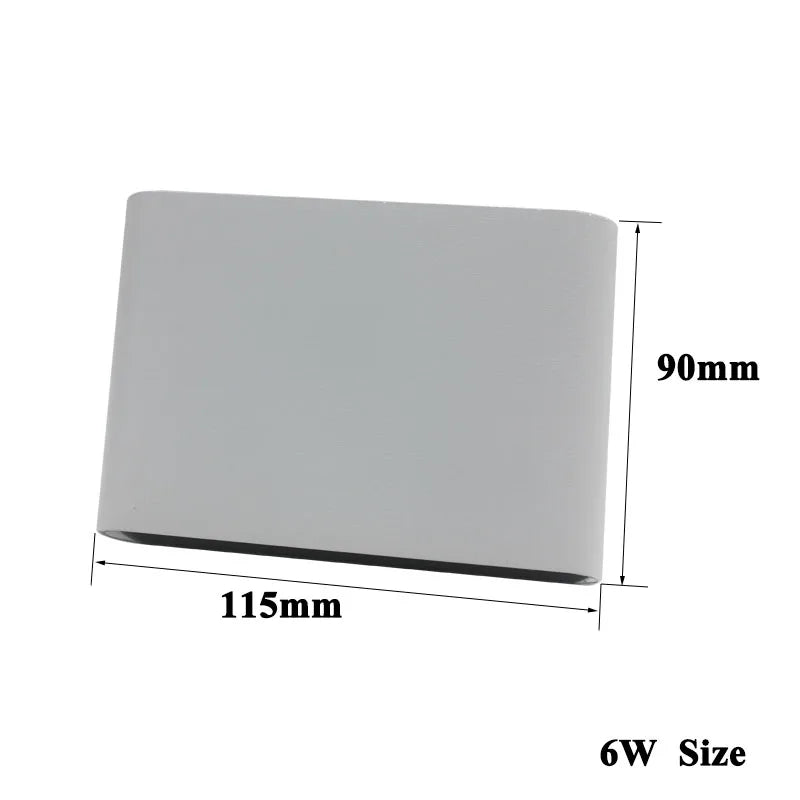 Modern waterproof aluminium wall light for outdoor decoration - vue 3 sur 7