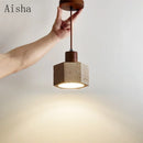 Japanese retro cave stone pendant light for indoor decoration