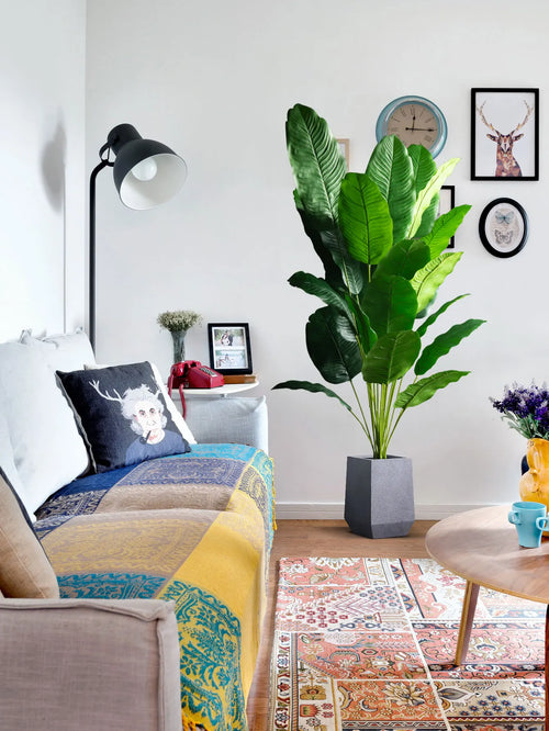 Large artificial bird of paradise tree for indoor and garden decor - vue 5 sur 9