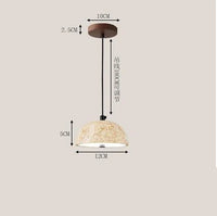 Retro nordic wabi-sabi stone chandelier for a zen atmosphere