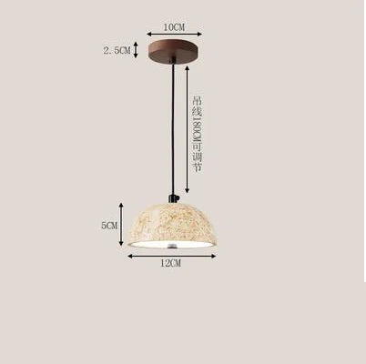 Retro nordic wabi-sabi stone chandelier for a zen atmosphere