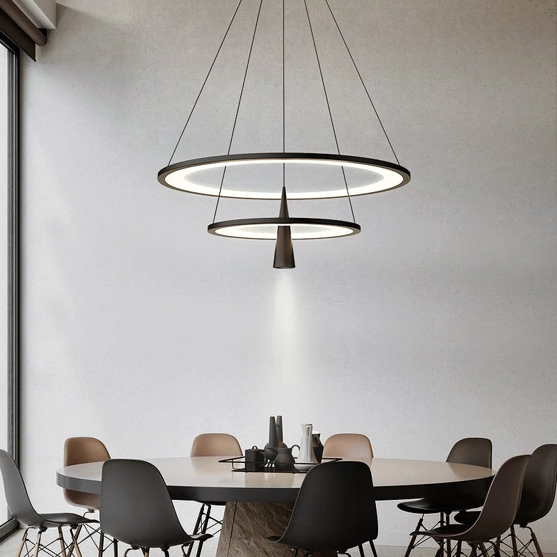 Modern circle chandelier for elegant interior decor