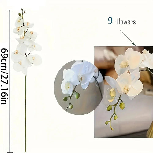 Artificial orchid flower branches for decoration and events - vue 6 sur 11