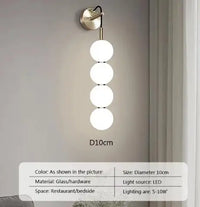 Nordic glass pendant light for modern interior decor