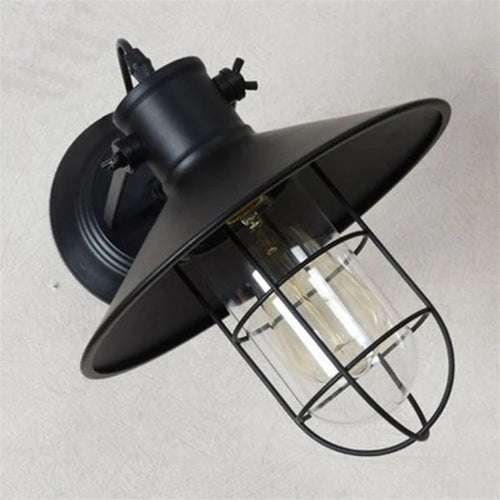 Retro wall light for hallway, staircase, bar, restaurant - vue 7 sur 6